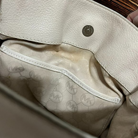 Michael Kors Large Clay Color Hamilton Satchel Tote Bag Padlock Shoulder Strap - Picture 8 of 16